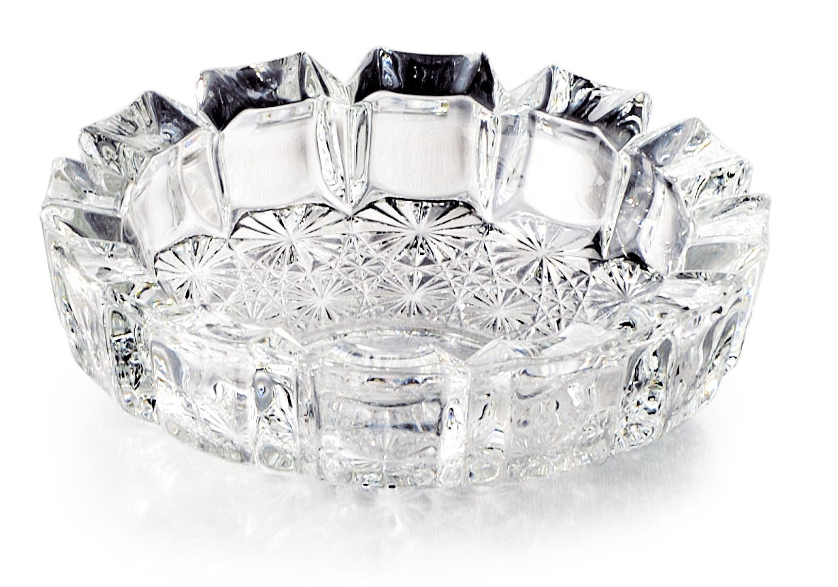 Ocean High Quality Stylish Large Glass Ashtray, 15.8cm